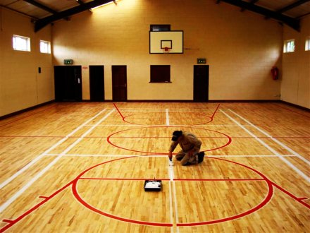 Sport hall floor replacement